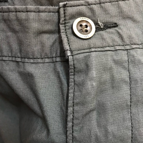 Levis Cargo Shorts Mens 36 Black Inseam 11 Good Condition PC9 13581-0027 - Picture 4 of 12